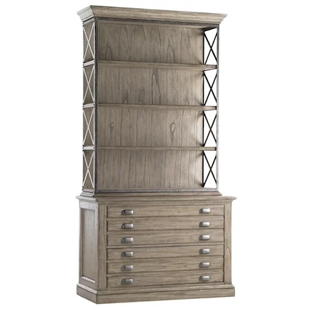 2 Drawer Johnson File Chest with Deck